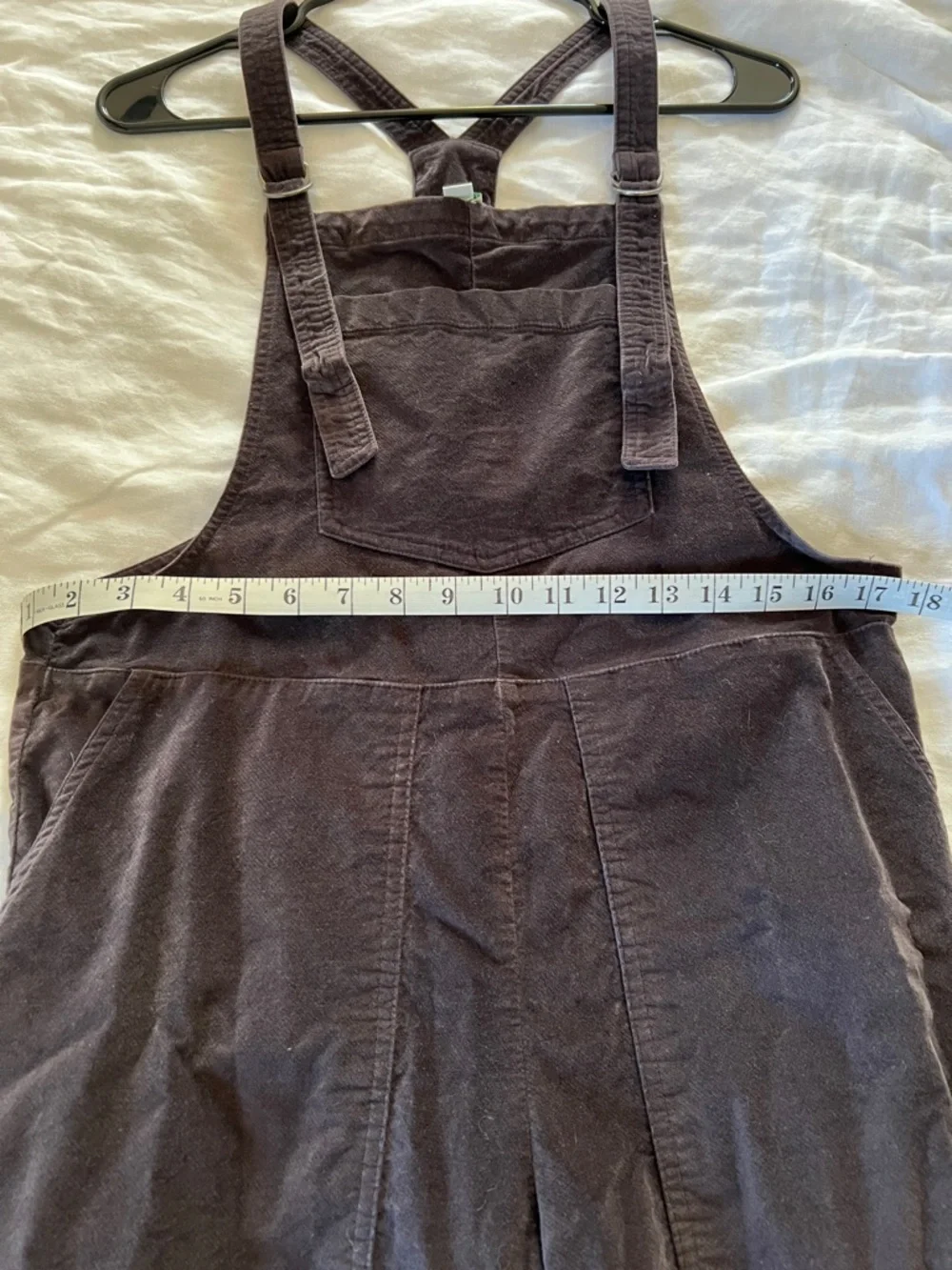 Aerie Velour Overalls in Deep Brown/Plum - Casual Everyday Jumpsuit - Picture 5 of 6